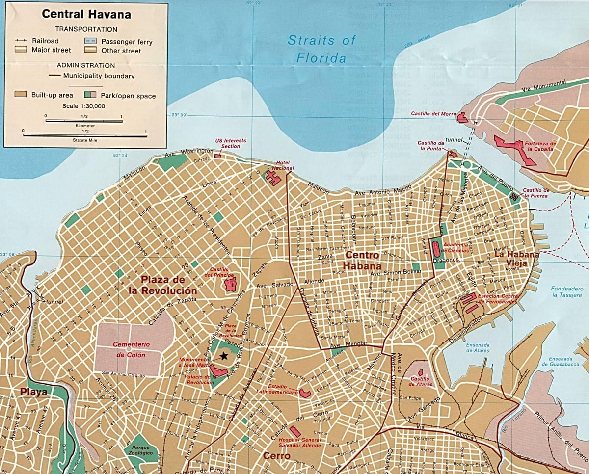 shkëputur harta e Havana